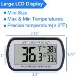 2 Pack Refrigerator Fridge Thermometer Digital Freezer - Image 3