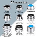Sink Aerator Faucet Adapter Kit Brass Male and Female - Image 2