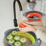 POJORY Silicone Collapsible Strainer for Draining Pasta - Image 4