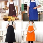 Color Bib Apron Adult Women Unisex for Waist - Image 6