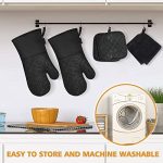 500℉ Heat Resistant Oven Gloves with Kitchen Towels - Image 7
