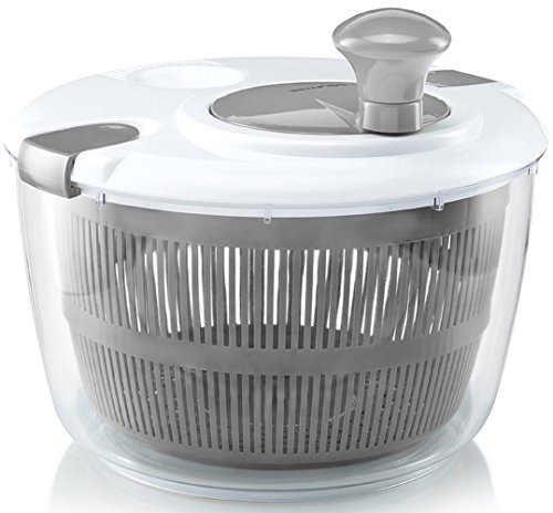 Manual Lettuce Dryer With Crank Handle & Locking Lid