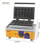 Hanchen Commercial Hot Dog Waffle Machine - Image 2
