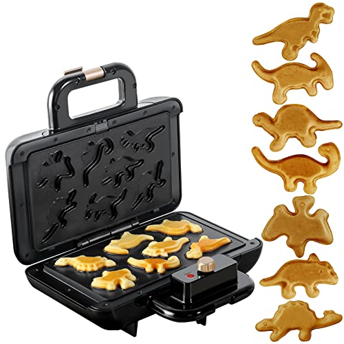 Waffle Maker for Kids Make 7 Unique Dino Friends