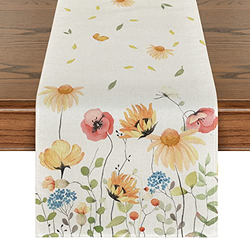 Artoid Mode Summer Wildflower Table Runner