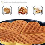 ZZ Heart Waffle Maker with Non-Stick Plate 1200W - Image 6