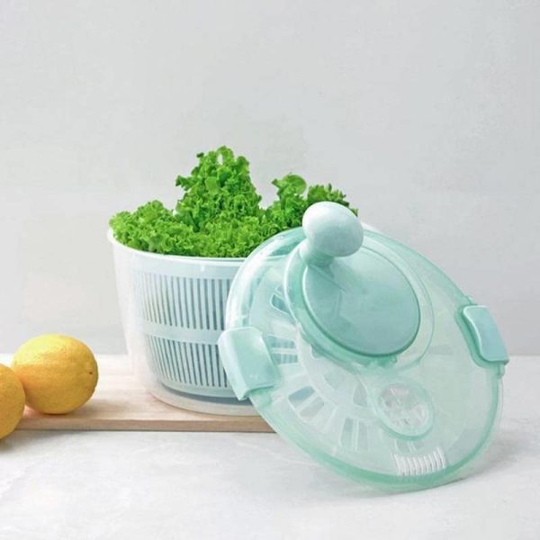 Large Plastic Kitchen Salad Spinner 5 Litres - Image 3