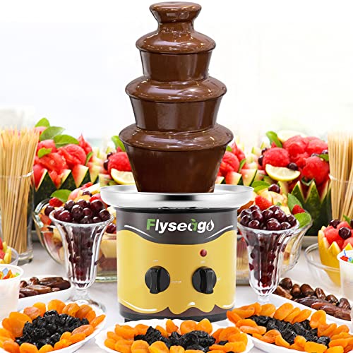Flyseago Chocolate Fountain 4 Tiers 3 Lbs Capacity