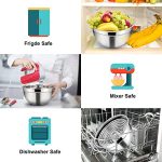 Stainless Steel Metal Nesting Salad Bowls with Lids - Image 6