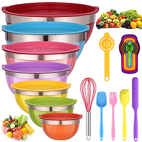 Mixing Bowls with Lids for Kitchen