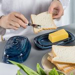 Elegant Porcelain Butter Dish with Handle – Perfect for Countertops & Kitchens - Image 9