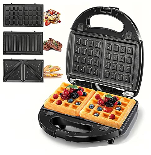 2-Slice Compact Toaster 5-in-1 Belgian Waffle Maker