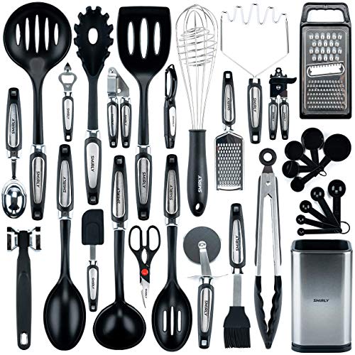 Silicone Kitchen Utensils Set with Holder