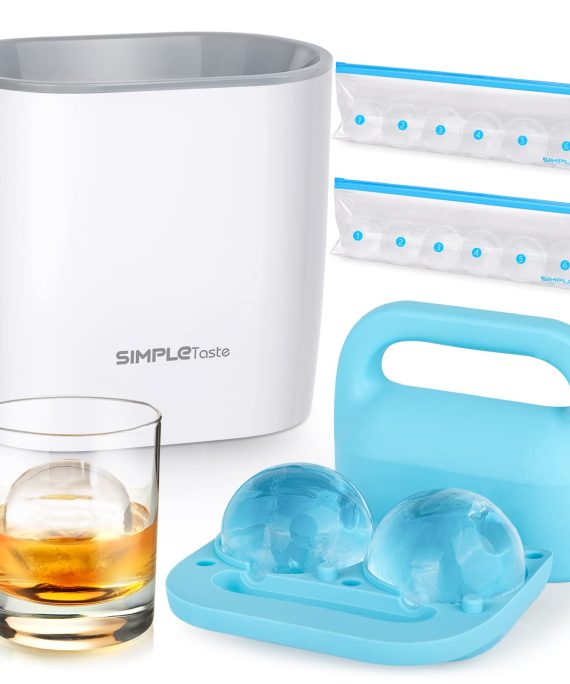 SIMPLETASTE Crystal Clear Ice Ball Maker