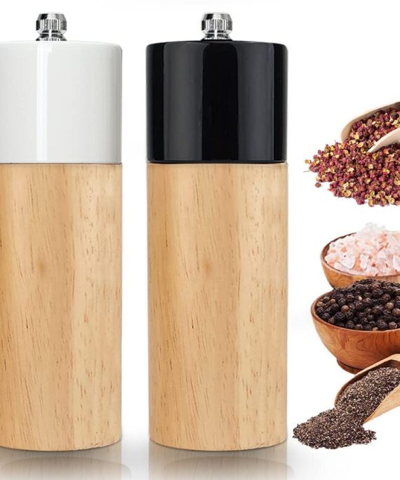 Manual Wood Pepper Mill & Salt Grinder
