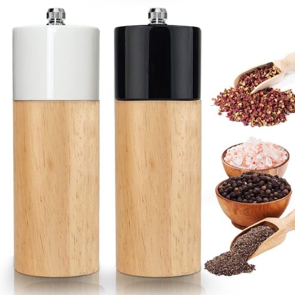 Manual Wood Pepper Mill & Salt Grinder