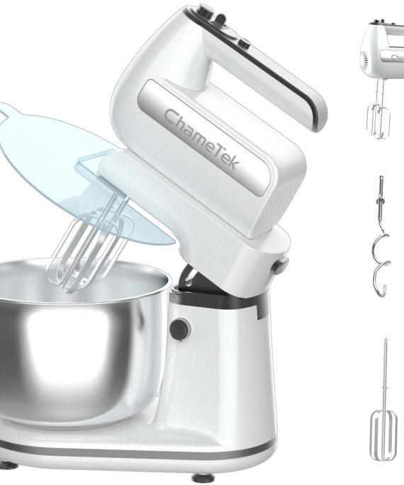 ChameTek Hand Stand Mixer with 5 Speeds