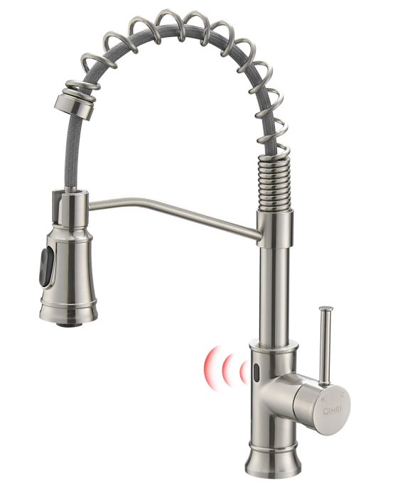 GIMILI Smart Touchless Kitchen Sink Faucet with Pull Down Sprayer