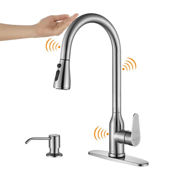KEER Smart Kitchen Sink Faucet with Pull Down Sprayer