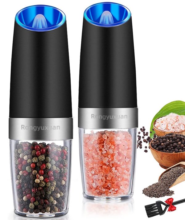 Gravity Electric Salt and Pepper Grinder Set