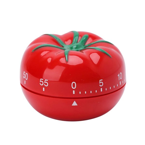 Cooking Timer Mechanical Wind Up Cute Tomato Shape