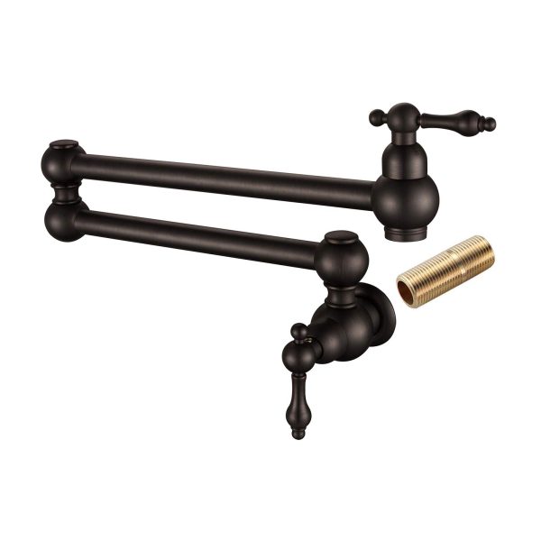 havin Pot Filler Faucet Wall Mount with Double Joint Swing Arms