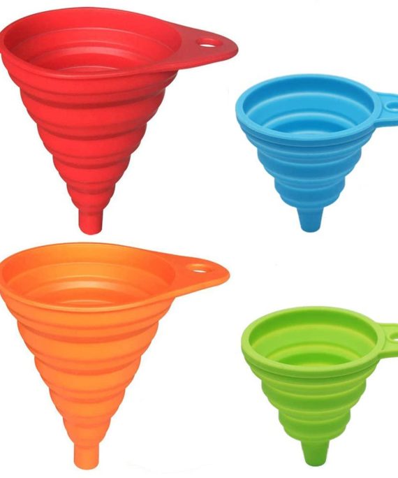 Kitchen Large Collapsible Funnel Set of 4