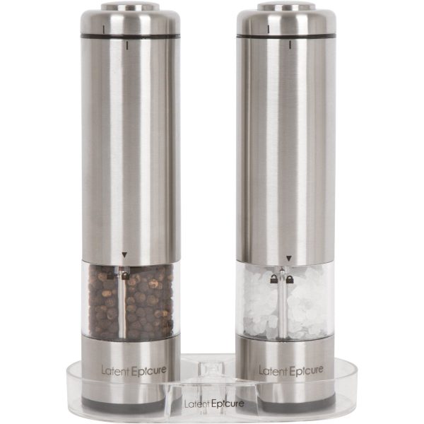 Latent Epicure Battery Operated Salt and Pepper Grinder Set