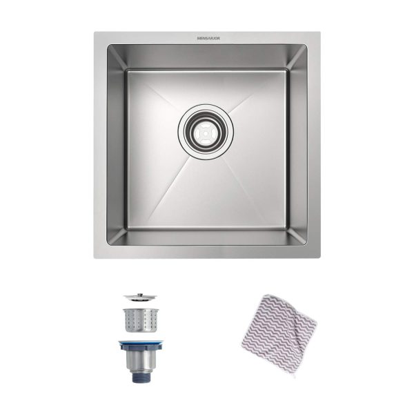 MENSARJOR 14 x 14 Inch Undermount 16 Gauge