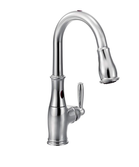 One-Handle High Arc Pulldown Kitchen Faucet Featuring Reflex