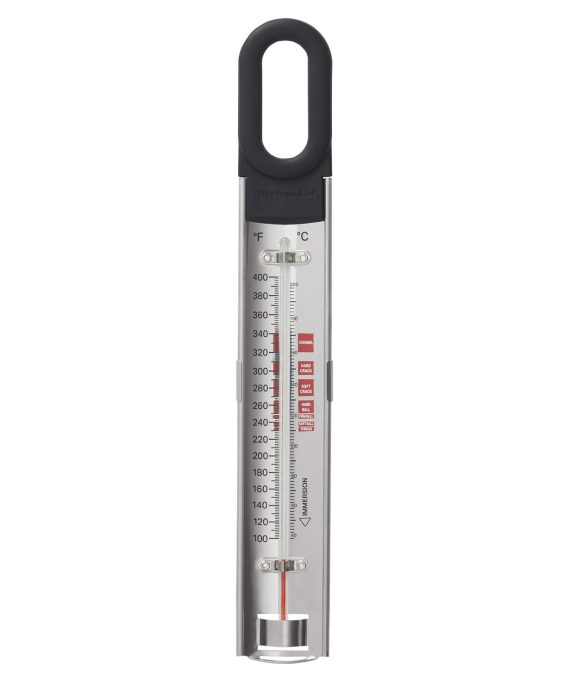 Thermometer with pan clip