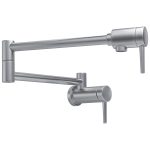 Contemporary Stainless Steel Pot Filler Faucet Brushed Nickel