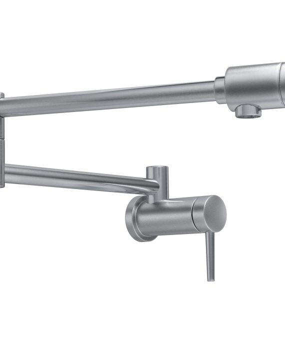 Contemporary Stainless Steel Pot Filler Faucet Brushed Nickel