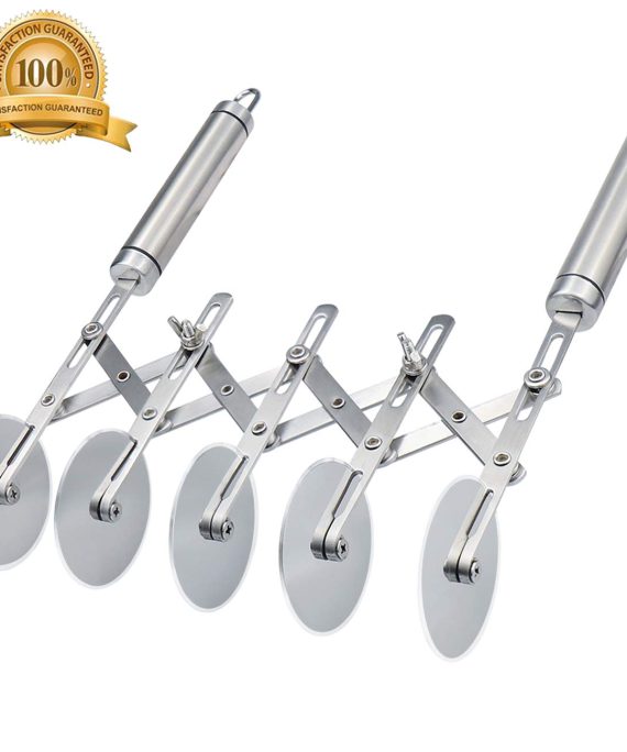5 Wheel Pastry Cutter Stainless Pizza Slicer