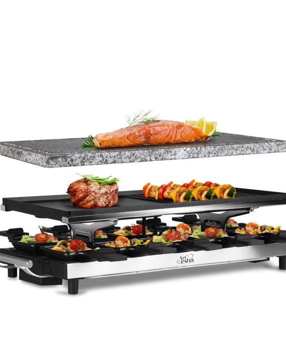 Artestia Raclette Table Grill,1500W Raclette Grill