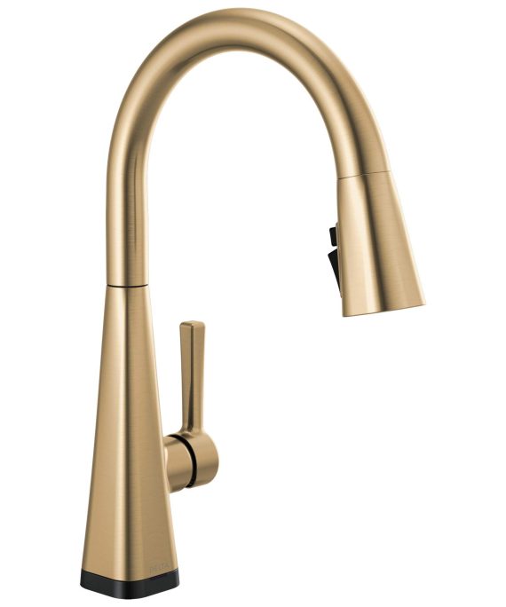 Delta Faucet Lenta Gold Kitchen Faucet Touch