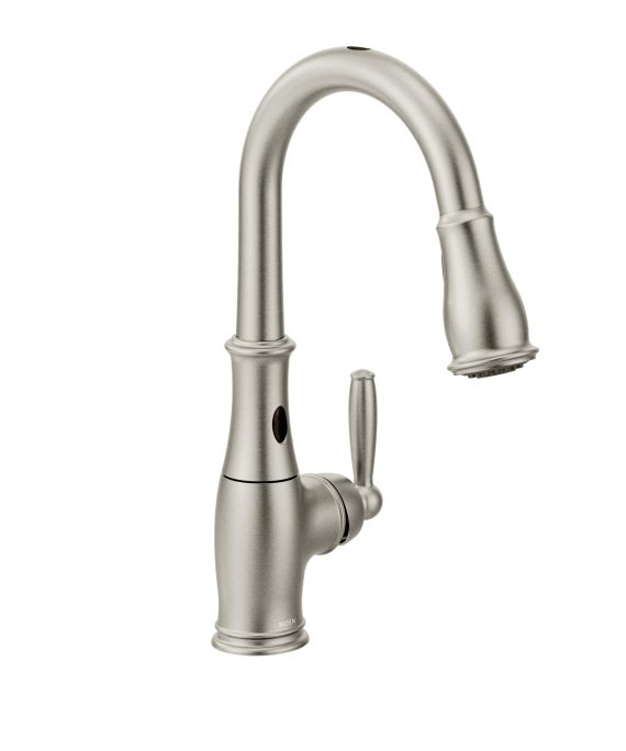 One-Handle High Arc Pulldown Kitchen Faucet Featuring Reflex