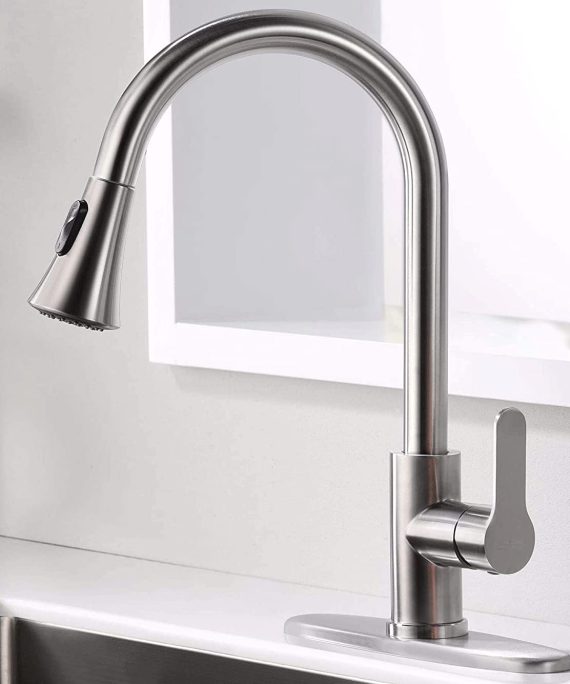 AMAZING FORCE Kitchen Faucet with Pull Down Sprayer