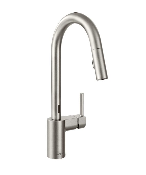 One-Handle High Arc Modern Pulldown Kitchen Faucet