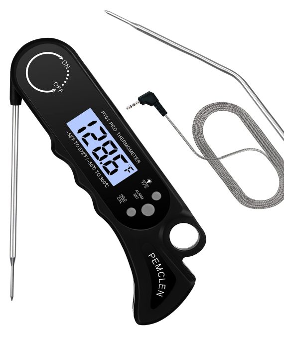 Deep Frying Digital Food Thermometer with Dual Probe