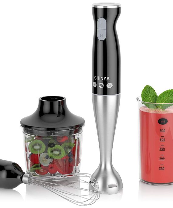 CHINYA 4-in-1 Smart Hand Blender, 2 Speed