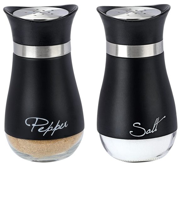 Refillable Salt and Pepper Shakers Set