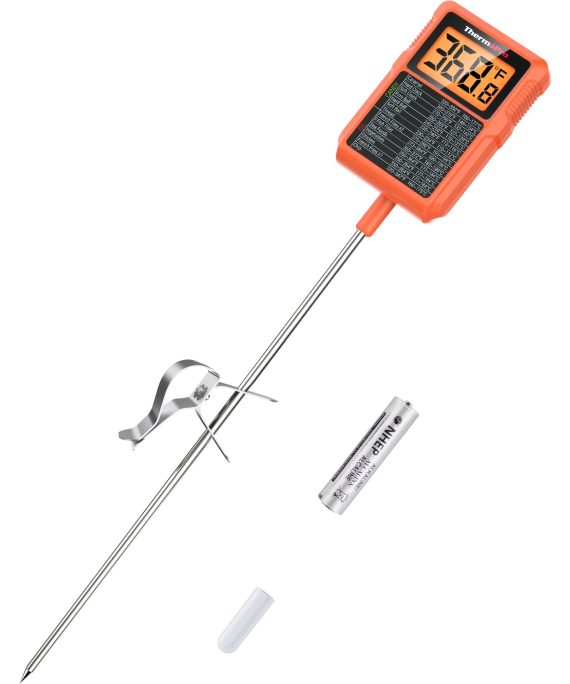 Waterproof Digital Candy Thermometer with Pot Clip