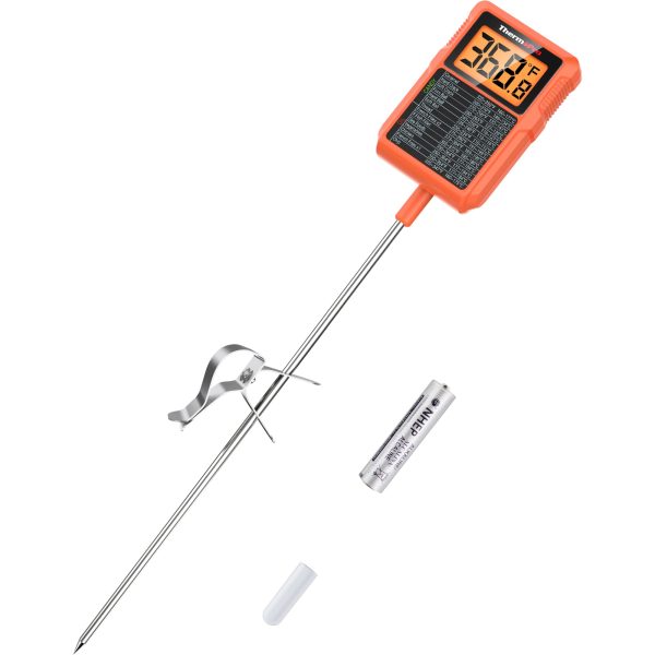 Waterproof Digital Candy Thermometer with Pot Clip