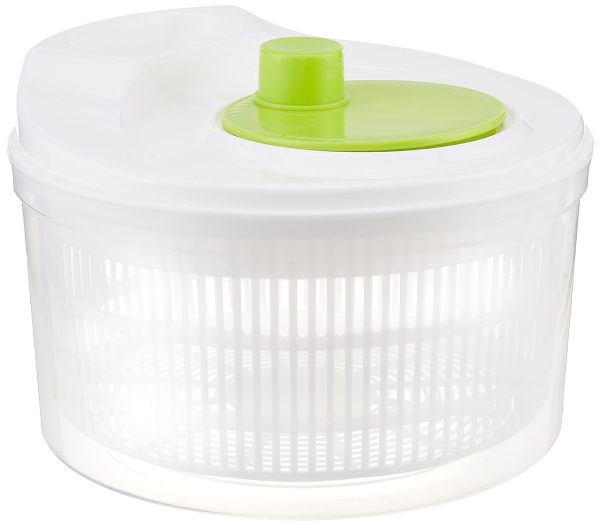 White Spin Manual Salad Spinner
