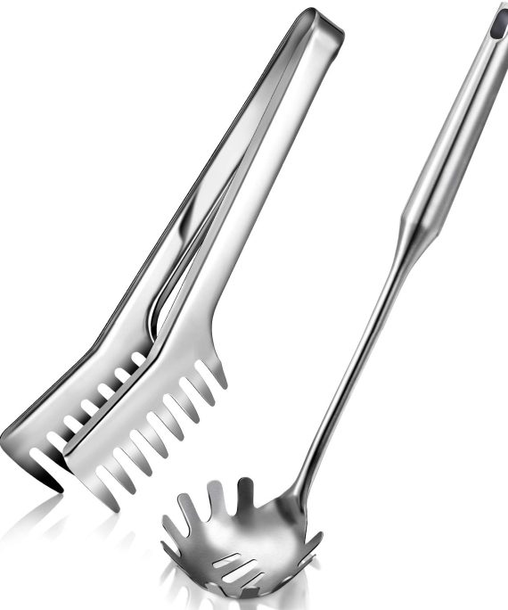 2 Pieces Spaghetti Spoon Large Pasta Server Utensil