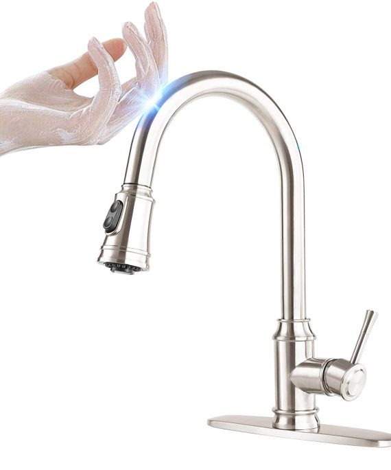 Single Handle Faucets with Pull Down Sprayer