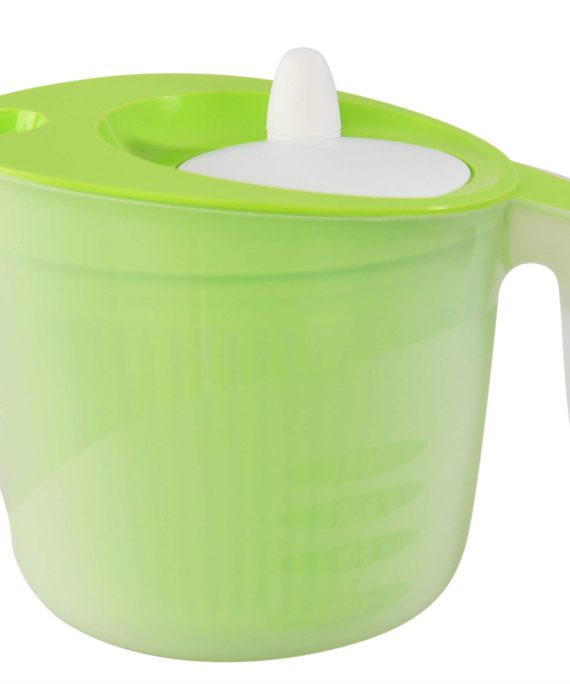 Salad Spinner with Pouring Spout and Removable Spinning Basket
