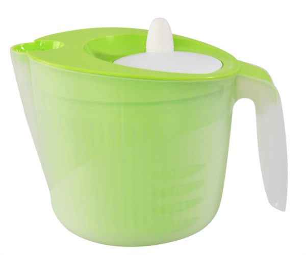 Salad Spinner with Pouring Spout and Removable Spinning Basket