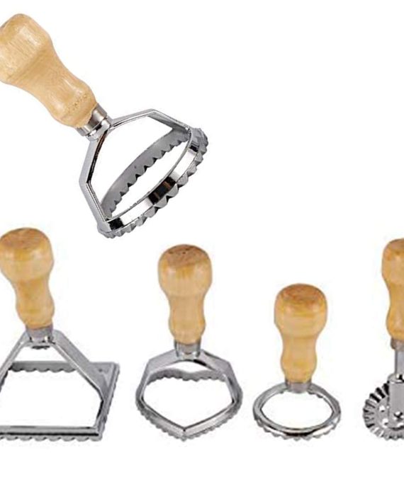 HYDDNice Ravioli Stamp Maker Cutter with Roller Wheel Set